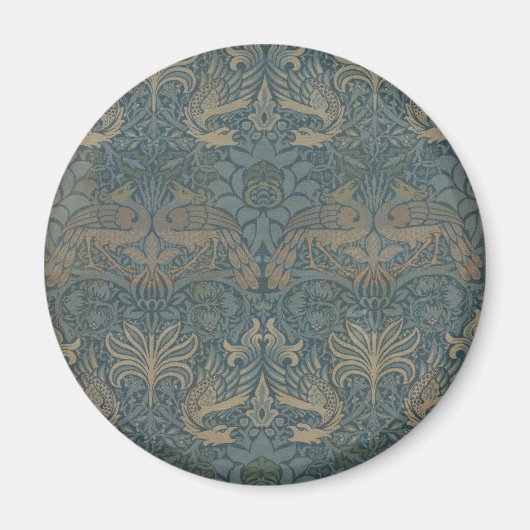 Pauw en Draak van William Morris Magneet (Voorkant)