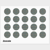 Pauw en Draak van William Morris Ronde Sticker (Vel)