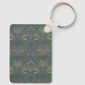 Pauw en Draak van William Morris Sleutelhanger (Achterkant)