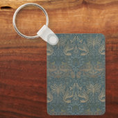 Pauw en Draak van William Morris Sleutelhanger (Voorkant)