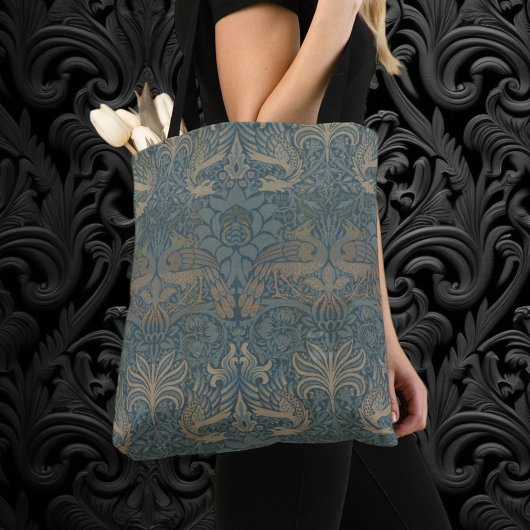 Pauw en Draak van William Morris Tote Bag