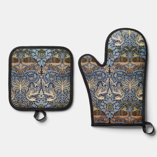 Pauw en Draak, William Morris Ovenwant & Pannenlap Set (Voorkant)