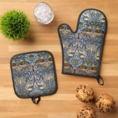 Pauw en Draak, William Morris Ovenwant & Pannenlap Set (Top down)