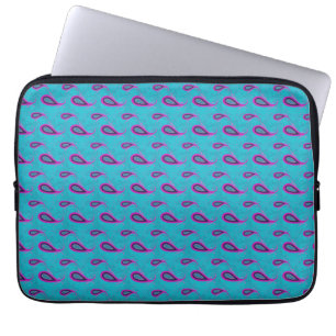 Pauw en het Magenta Patroon van Paisley Laptop Sleeve