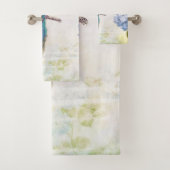 Pauw en hortensia bad handdoek (Insitu)