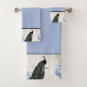 Pauw en hydrangea badhanddoekenset bad handdoek (Insitu)