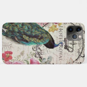 Pauw en lentebloemen Case-Mate iPhone case (Achterkant (horizontaal))