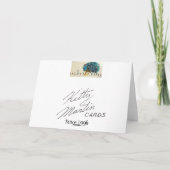 Pauw en licht feestdagen kaart (Achterkant)