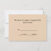 Pauw en Pioenrozen van Hiroshige Huwelijk RSVP Kaartje (Achterkant)