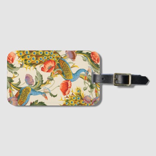  Pauw en Poppies illustraties Bagagelabel (Voorkant (horizontaal))