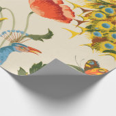 Pauw en Poppies illustraties Cadeaupapier (Hoek)