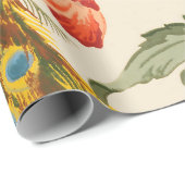 Pauw en Poppies illustraties Cadeaupapier (Rol Hoek)