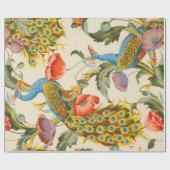 Pauw en Poppies illustraties Cadeaupapier (Vlak)