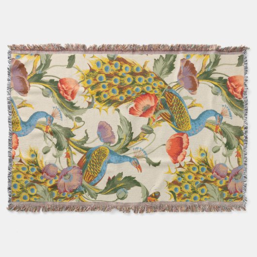  Pauw en Poppies illustraties Deken (Voorkant)