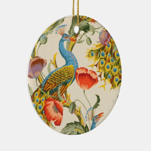  Pauw en Poppies illustraties Keramisch Ornament (Rechts)