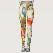  Pauw en Poppies illustraties Leggings (Voorkant)