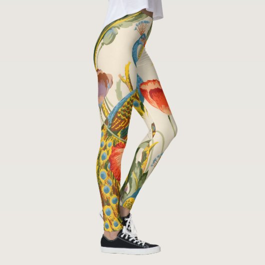  Pauw en Poppies illustraties Leggings (Rechts)