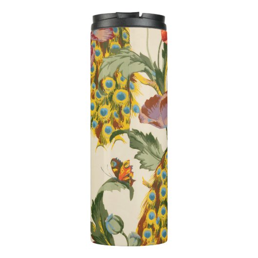  Pauw en Poppies illustraties Thermosbeker (Achterkant)