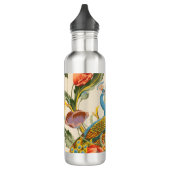  Pauw en Poppies illustraties Waterfles (Links)