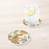  Pauw en Poppies illustraties Zandsteen Onderzetter (Zijkant)