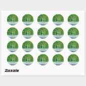 Pauw-etiketlabels Ronde Sticker (Vel)