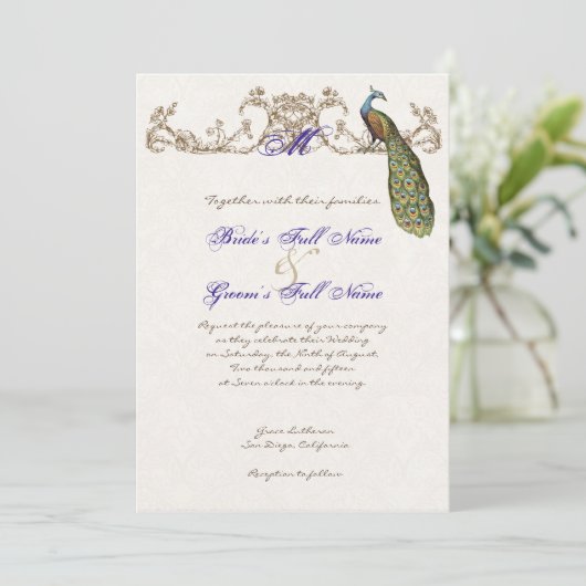 pauw & ets bruiloft uitnodiging wit (Staand voorkant)