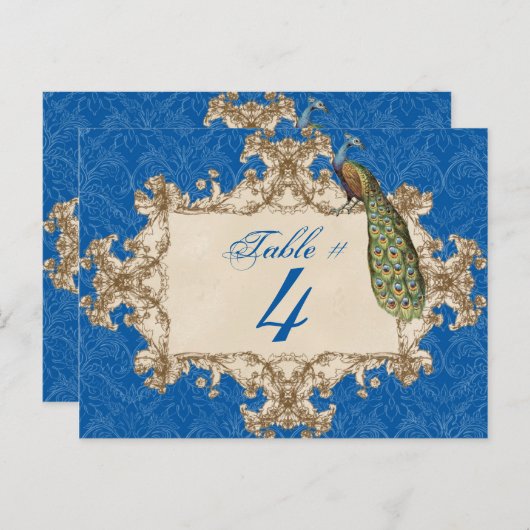  pauw & ets, Tafelnummer Kaart (Voorkant / Achterkant)