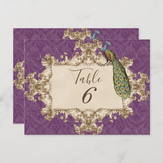  pauw & ets, Tafelnummer Kaart (Voorkant / Achterkant)