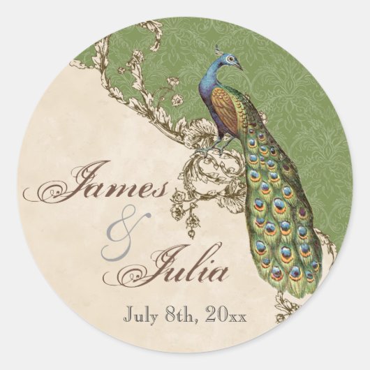  pauw & etsen bruiloft zegel (Voorkant)