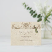  pauw & etsen Receptie uitnodiging (Staand voorkant)