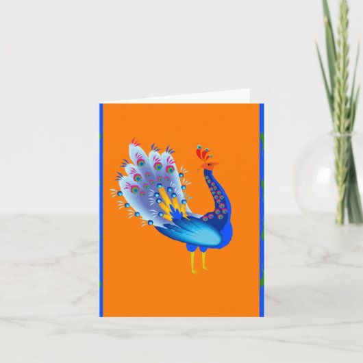 Pauw Feestdagen Kaart (Voorkant)