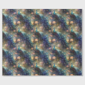 Pauw Floral Cadeaupapier (Vlak)