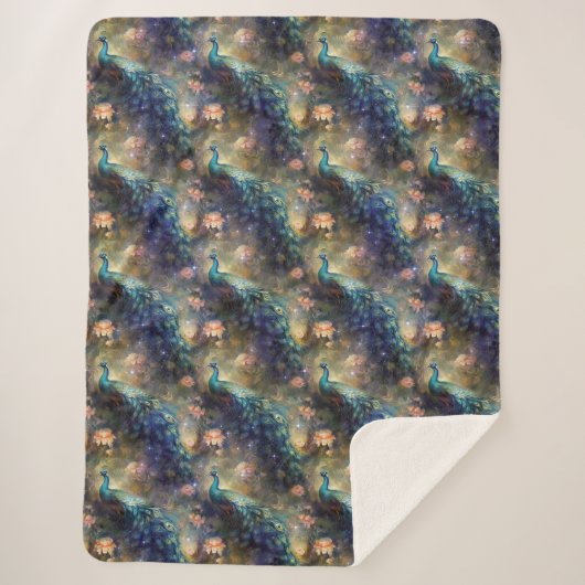 Pauw Floral Sherpa Deken (Voorkant)