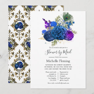 Pauw Florale Baby- of Bruiloftsshower per Post Kaart