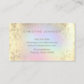 Pauw folie logo voor tapezetter FAUX Gold Visitekaartje (Achterkant)