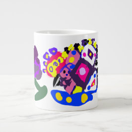 Pauw fun cool grote koffiekop