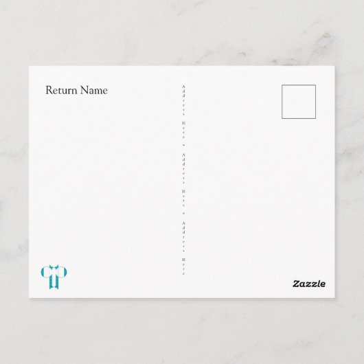 Pauw | Gefeliciteerd | Minimaal Briefkaart (Achterkant)