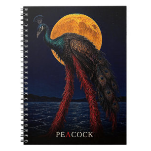Pauw Glanzende poten gotische Surrealist Notitieboek