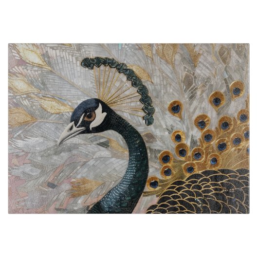  Pauw Gouden Kerst Snijplank (Voorkant)