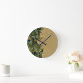 Pauw Gouden Wervelende Sierlijst Sjabloon Ronde Klok (Huis)