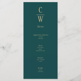 Pauw Groen Gouden Trouw Monogram Menu