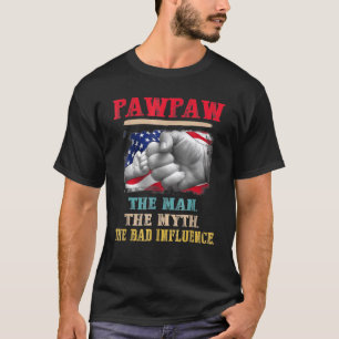 Pauw het Man de mythe de vlag van de slechte invlo T-shirt