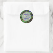 Pauw Huwelijk  Ronde Sticker (Tas)