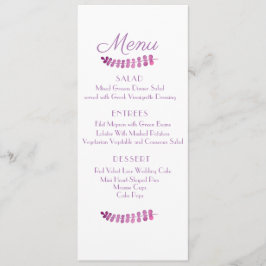 Pauw huwelijksmenu menu