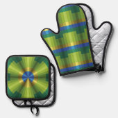 Pauw Illusie Ovenwant & Pannenlap Set (Voorkant / Achterkant)