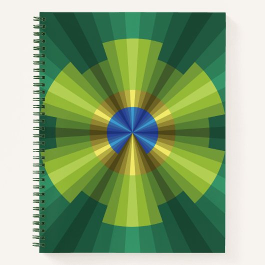 Pauw Illusie Spiraal Notebook Notitieboek (Voorkant)