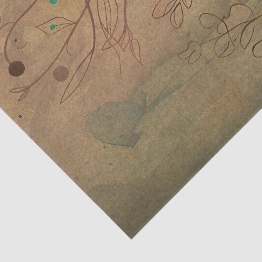 Pauw in de Bossen Decoupage Tissuepapier (Detail)