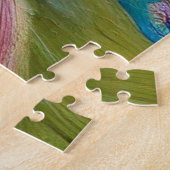 Pauw in de tuin legpuzzel (Zijkant)
