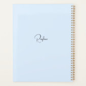 Pauw in een bosplanner planner (Achterkant)