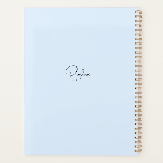 Pauw in een bosplanner planner (Achterkant)